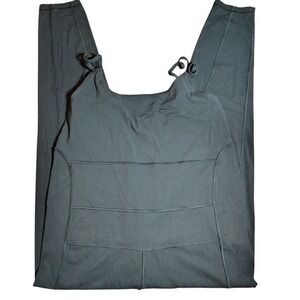 GAME US Jumpsuit  Black Nylon Lycra Adjustable‎ Strap Size M dark goth vamp